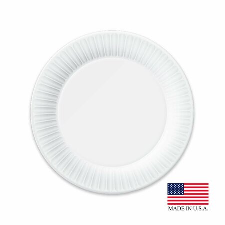 ASPEN PRODUCTS 16129-43013 PE 8.75 in. Coated Paper Plate, White 16129/43013  (PE)